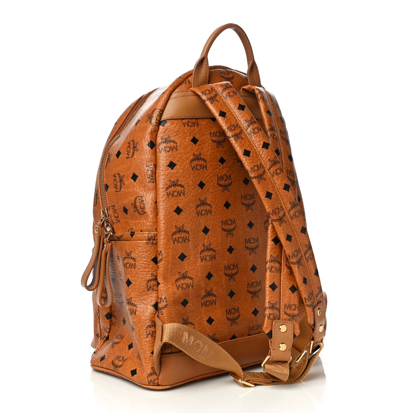 Visetos Medium Sprinkle Stud Stark Backpack Cognac
