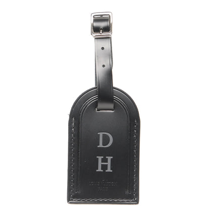 Louis Vuitton Calfskin Luggage Tag Black 1 of 4