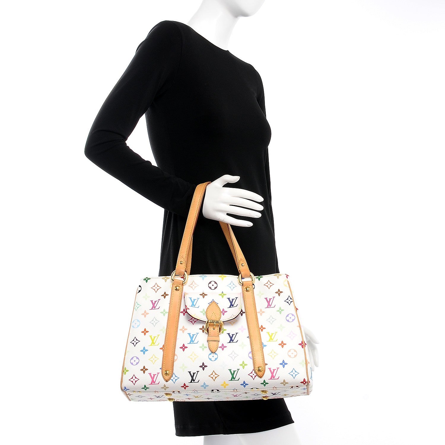 Louis Vuitton Monogram Multicolor Aurelia MM White 2 of 11