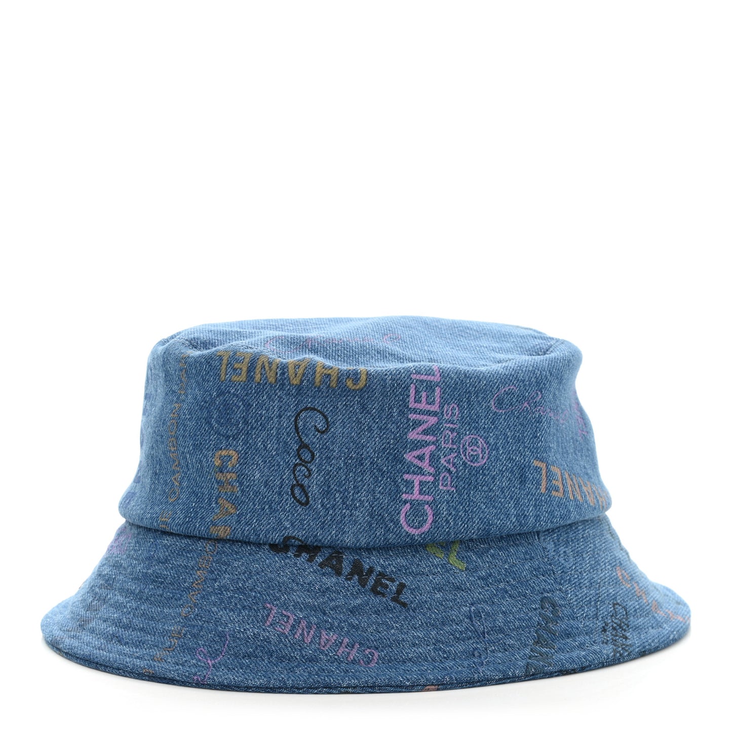 Denim Mood Cloche Bucket Hat L Blue