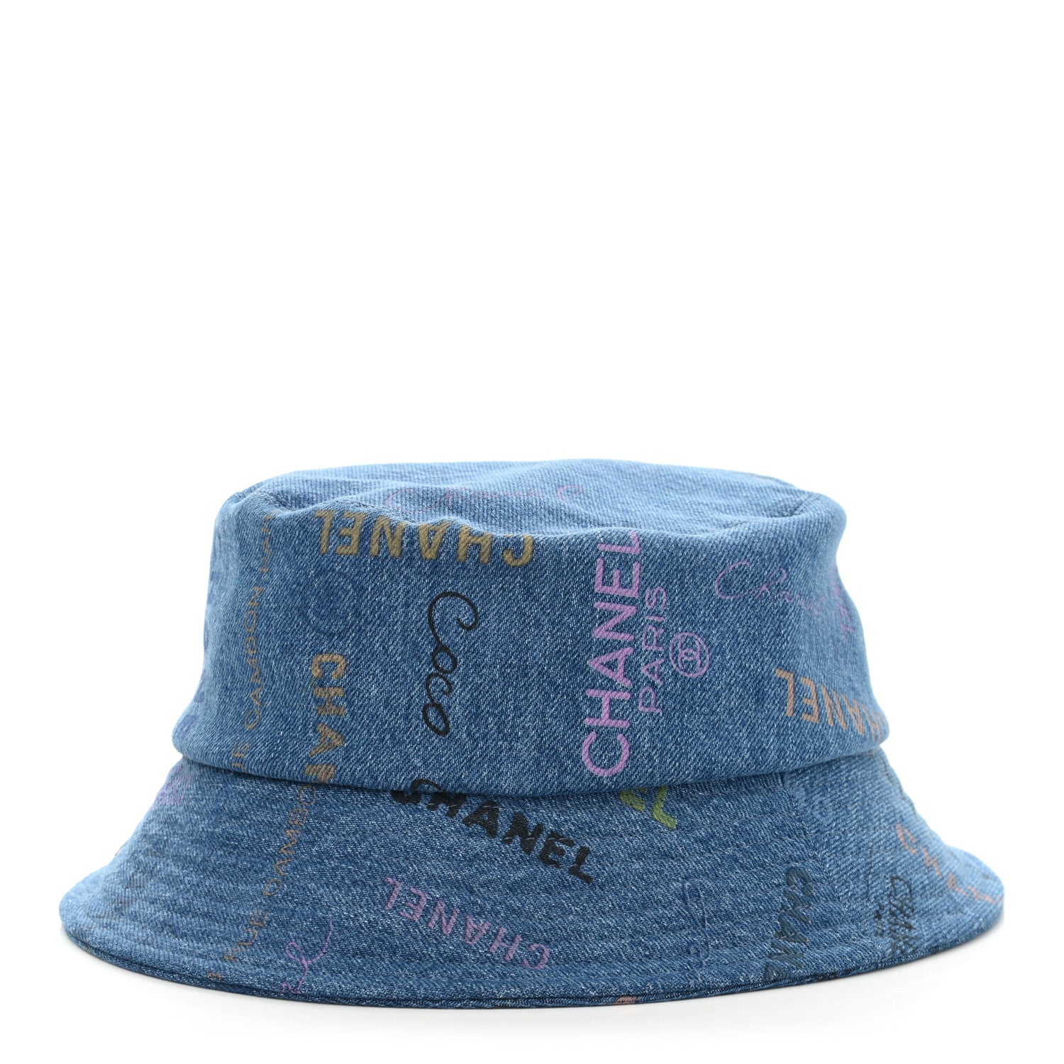 Chanel Denim Mood Cloche Bucket Hat L Blue 1 of 9