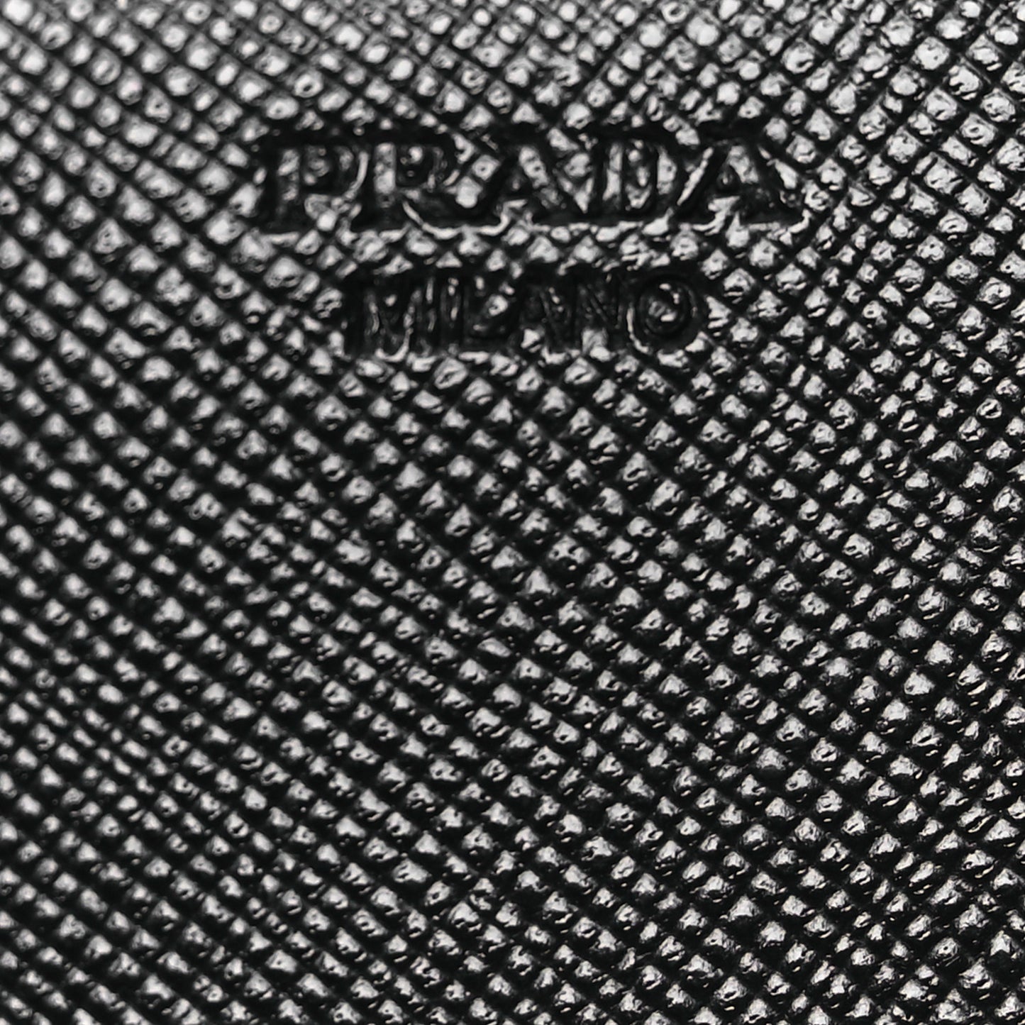 Saffiano Triangle Continental Flap Wallet Black