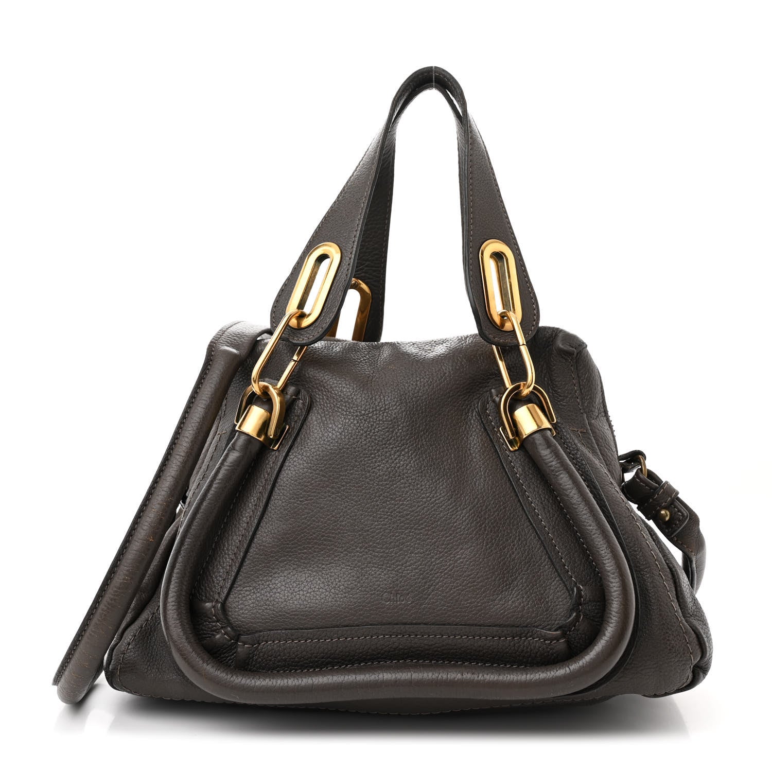 Chloe Calfskin Small Paraty Chocolate 1 of 11