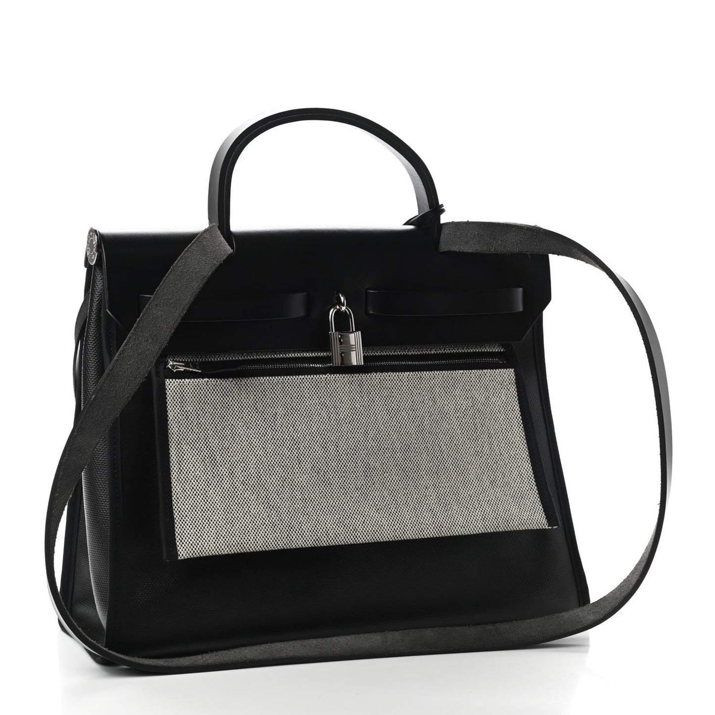 Toile H Berline Vache Hunter Herbag Zip PM 31 Black Ecru