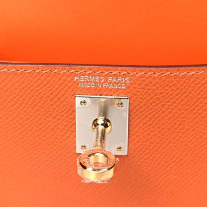 Hermes Epsom Mini Kelly Sellier 20 Orange 6 of 11