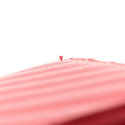 Saint Laurent Grain De Poudre Matelasse Chevron Monogram Envelope Chain New Red 11 of 13