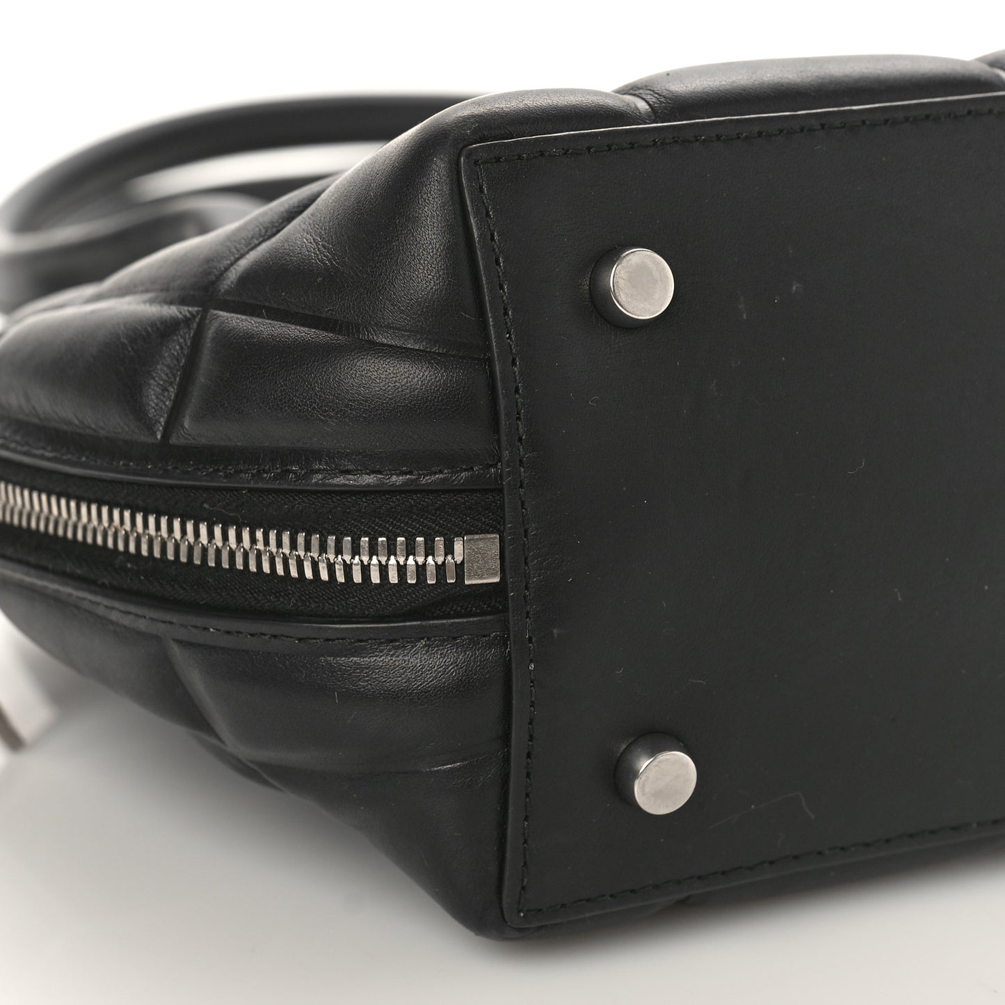 Butter Calfskin Small Padded Swoop Black