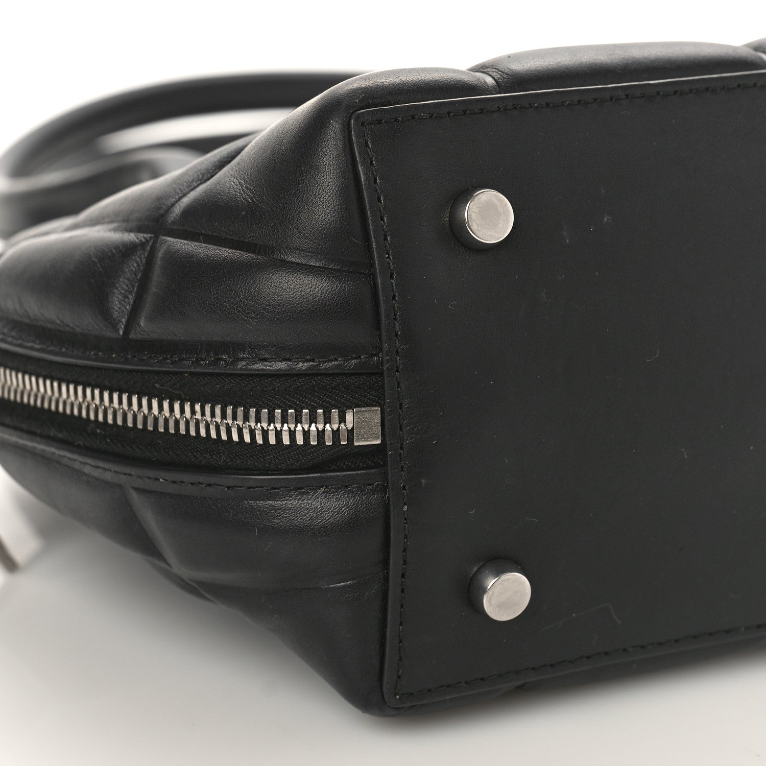Bottega Veneta Butter Calfskin Small Padded Swoop Black 8 of 9