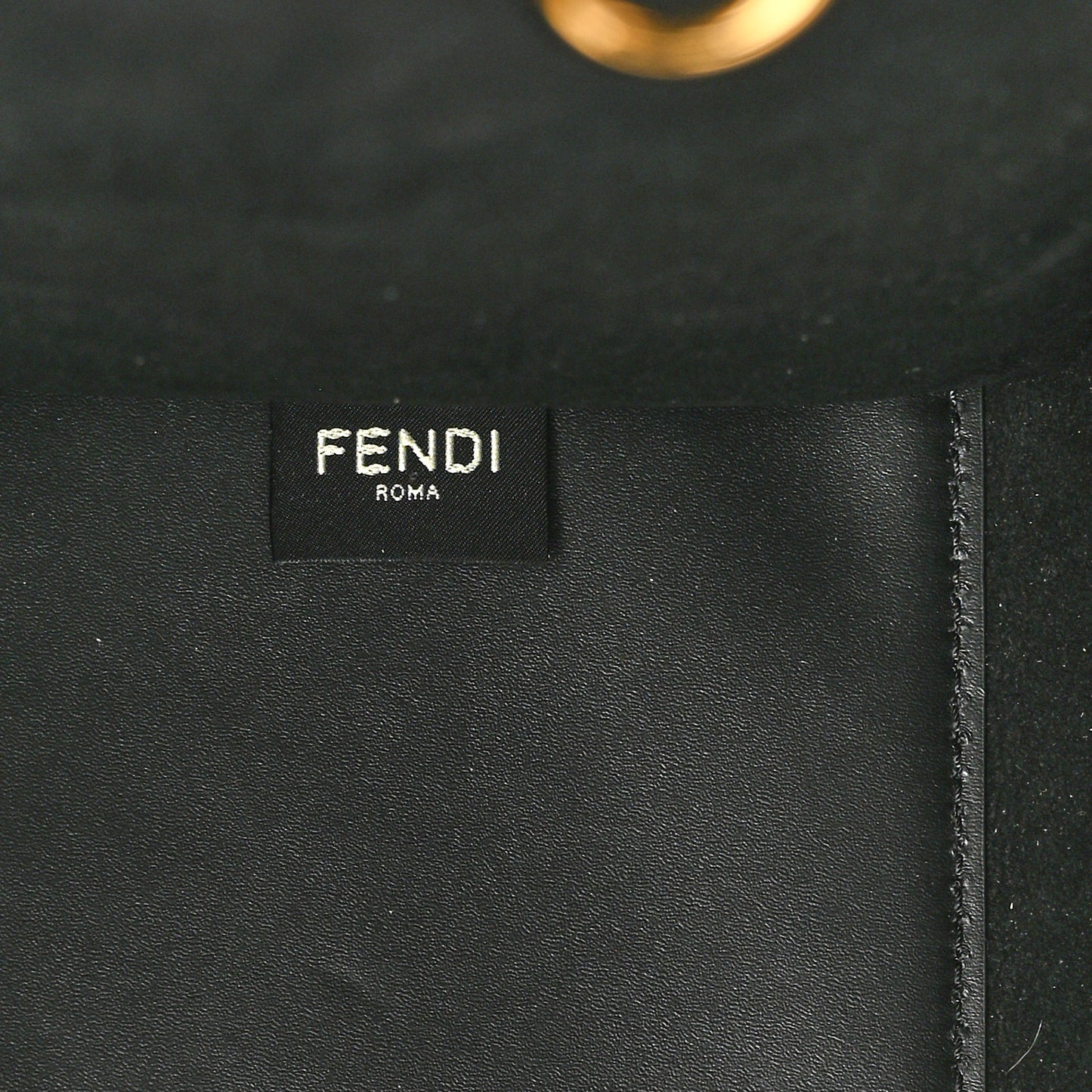 Vitello King Plexiglass Medium Fendi Sunshine Shopper Tote Black