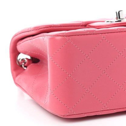 Chanel Lambskin Quilted Mini Square Flap Pink 8 of 9