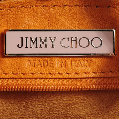 Jimmy Choo Biker Leather Elaphe Snake Trim Small Robin Bag 7 of 10