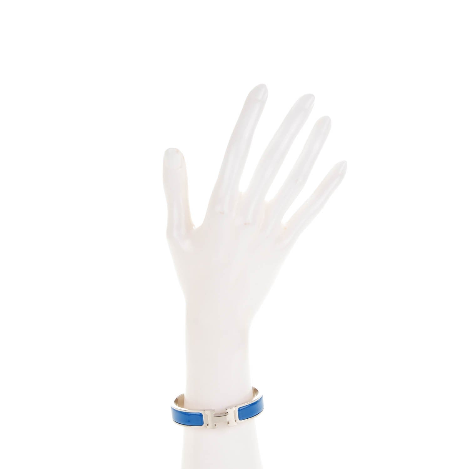 Hermes Enamel Narrow Clic Clac H Bracelet PM Bleu Profond 2 of 4