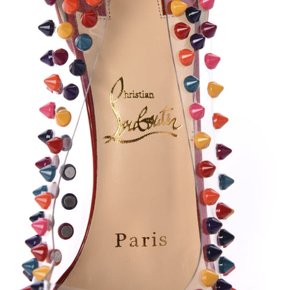 Christian Louboutin Patent PVC Spike Me 100 Pumps 38 Pinky 9 of 10