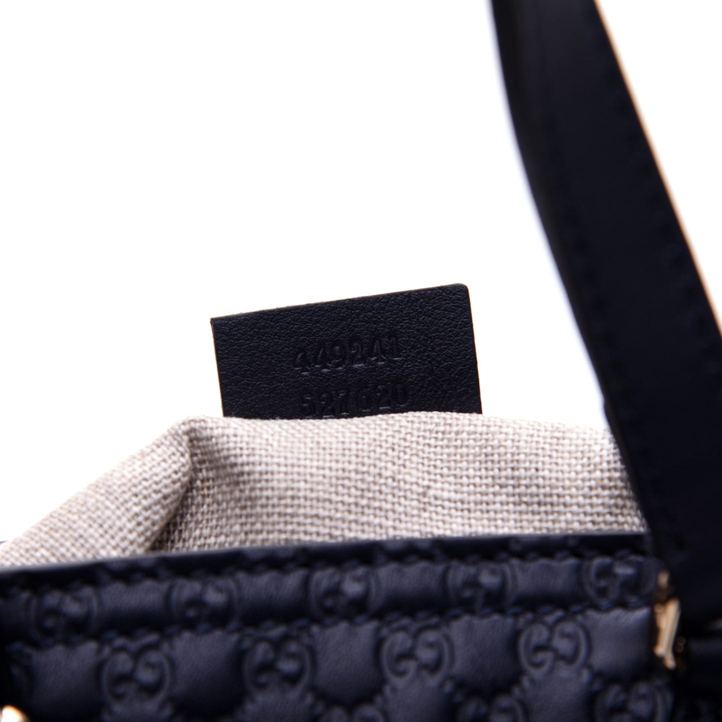 Microguccissima Small Bree Tote Navy