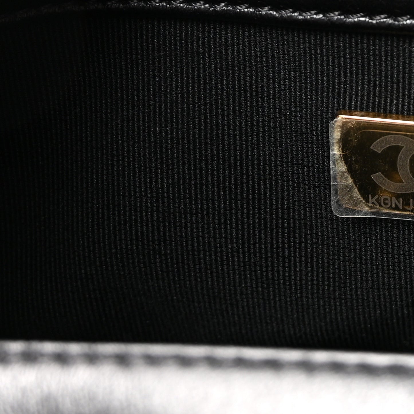 Lambskin Quilted Braided CC Mini Flap Black