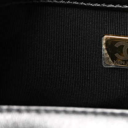 Chanel Lambskin Quilted Braided CC Mini Flap Black 7 of 11