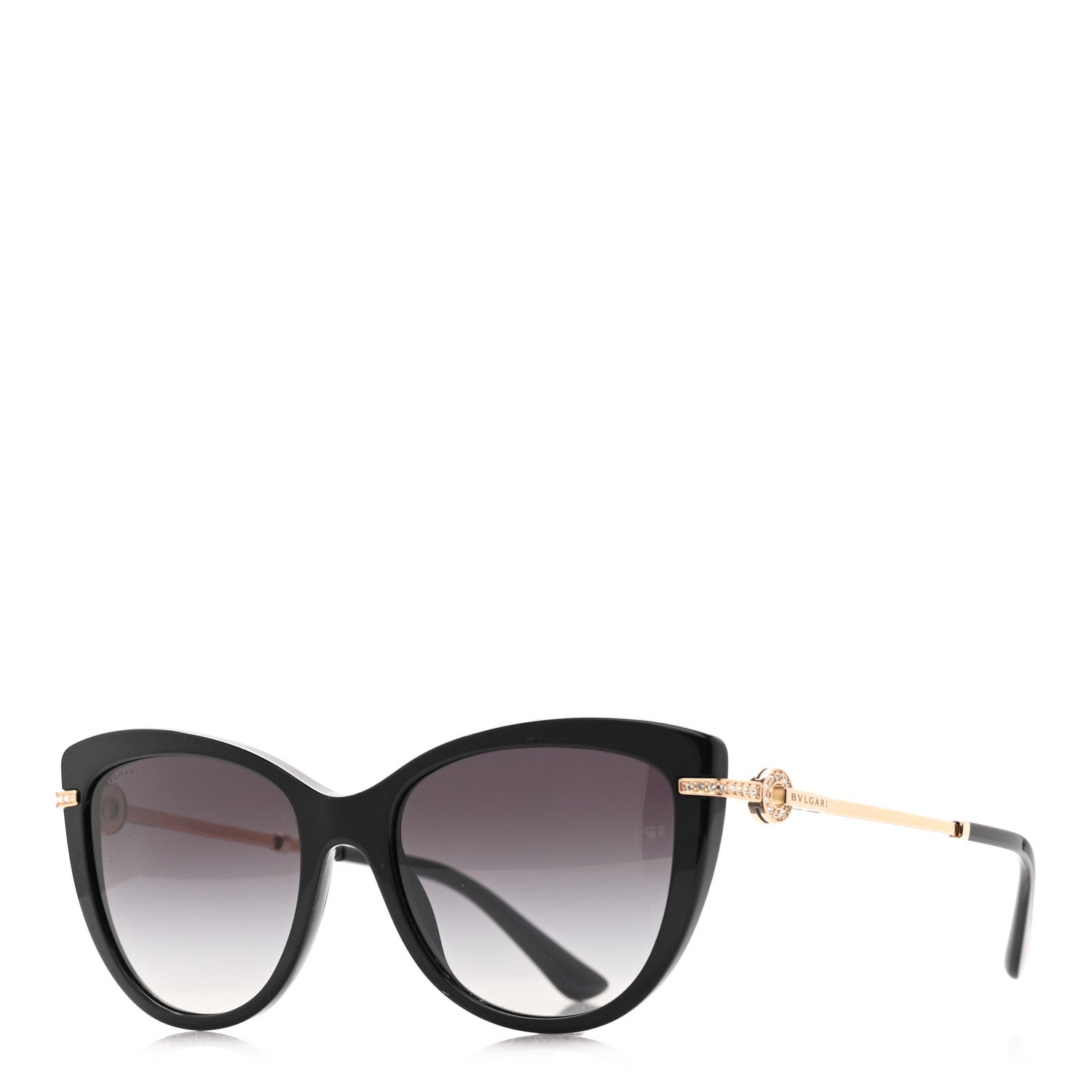 Bulgari Cat Eye 8218-B Sunglasses Black 1 of 8