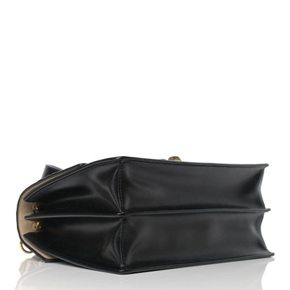 Fendi Vitello Liberty Bi-Color FF 1974 Embossed Kan I Shoulder Bag Black Maya 4 of 10