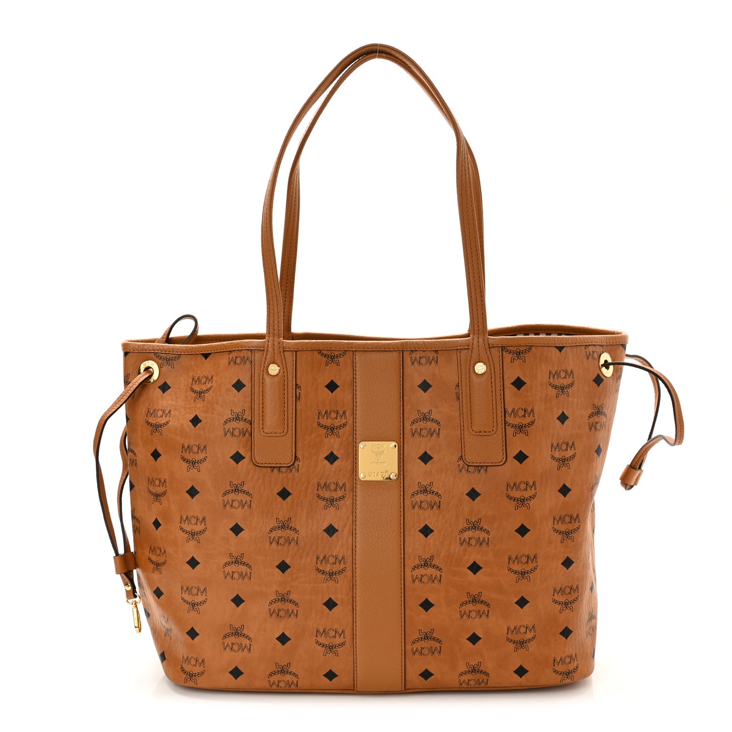 Visetos Medium Liz Reversible Shopper Tote Cognac