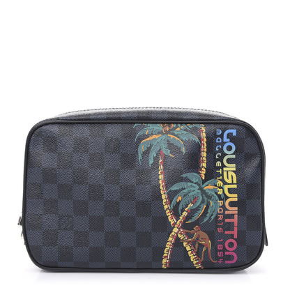 Louis Vuitton Damier Cobalt Jungle Toilet Pouch GM Blue 1 of 9