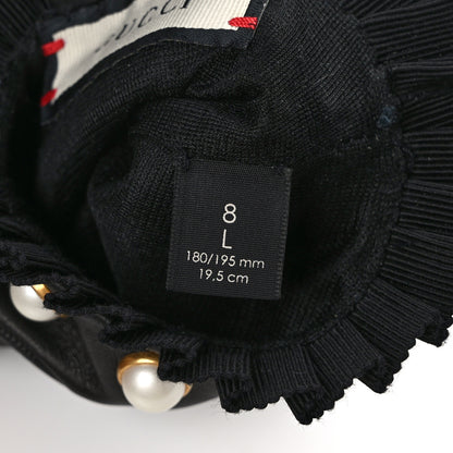 Gucci Nappa Pearl Gloves 8 Black 5 of 5