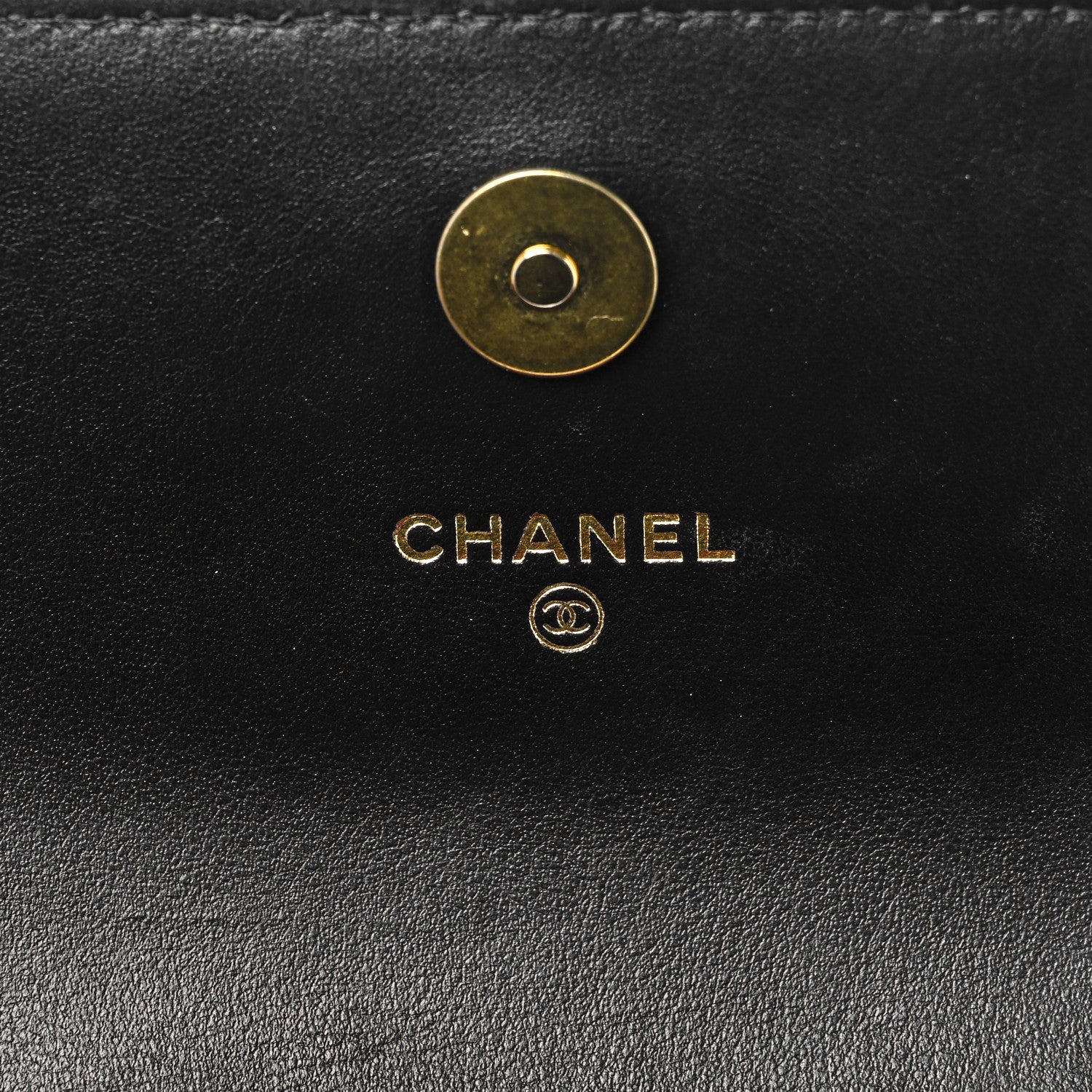 Chanel Lambskin Quilted Chanel 19 Flap Clutch Black 6 of 11