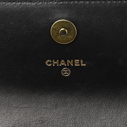 Chanel Lambskin Quilted Chanel 19 Flap Clutch Black 6 of 11