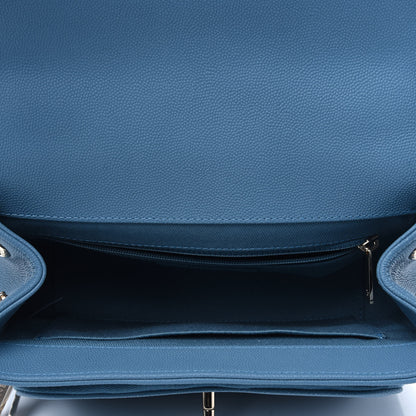 Chanel Caviar Quilted Medium Business Affinity Flap Blue 5 of 15