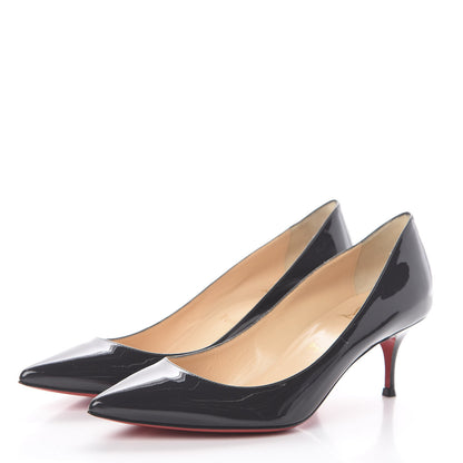 Christian Louboutin Patent Pigalle Follies 55 Pumps 39 Fusain 3 of 7