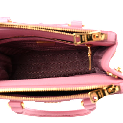 Prada Saffiano Mini Galleria Double Zip Tote Petalo 5 of 10