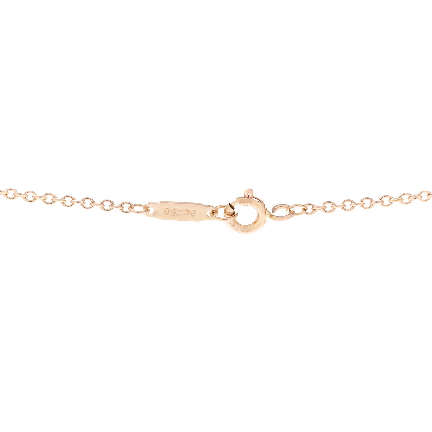 Tiffany 18K Rose Gold Diamond Crown Key Pendant Necklace 5 of 6