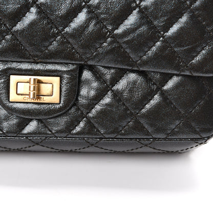 Chanel Glittered Aged Calfskin Quilted 2.55 Reissue 225 Flap Blue 11 of 11