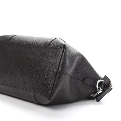 Gucci Pebbled Calfskin Medium GG Convertible Dome Satchel Dark Brown 13 of 17