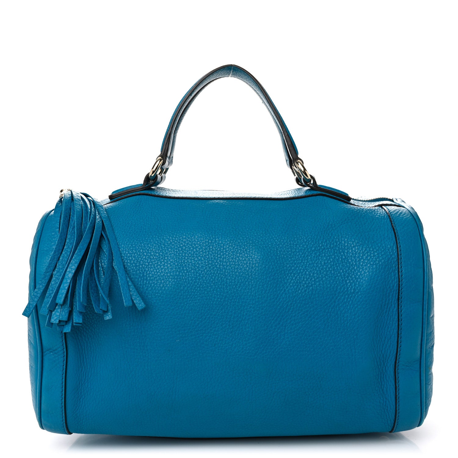 Gucci Calfskin Medium Soho Boston Riviera Blue 1 of 14