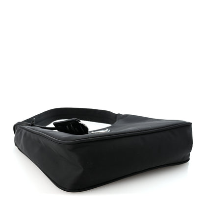 Prada Tessuto Nylon Mini Re-Edition 2000 Bag Black 3 of 9