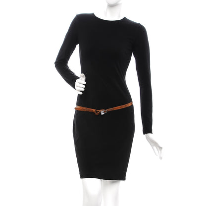 Bottega Veneta Python Calfskin Embossed Crystal Skinny Belt 90 36 Brown 2 of 6