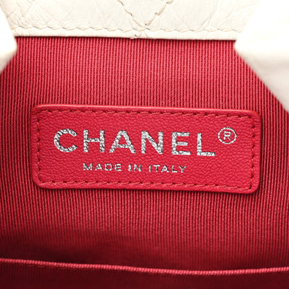 Chanel Aged Calfskin Quilted Small Gabrielle Backpack Black White 6 of 11