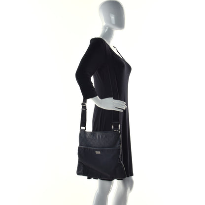 Gucci Guccissima Nylon Messenger Bag Black 2 of 11