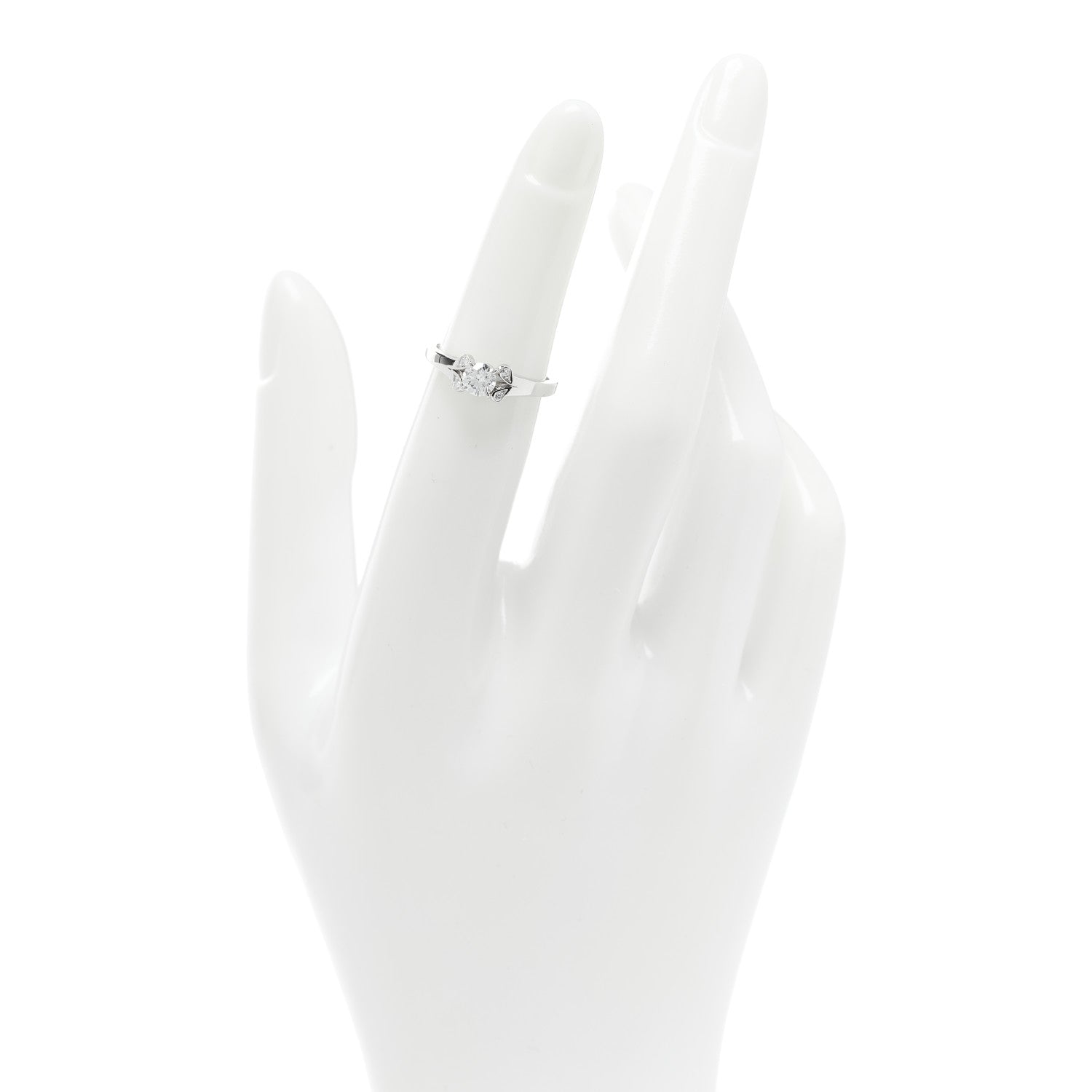 Cartier Platinum Diamond .20ct Etincelle De Cartier Solitaire Engagement Ring 46 3.75 2 of 4