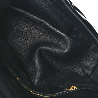 Saint Laurent Patent Quilted Sade Puffer Envelope Clutch Black 5 of 9