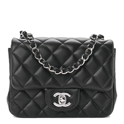 Chanel Lambskin Quilted Mini Square Flap Black 1 of 13