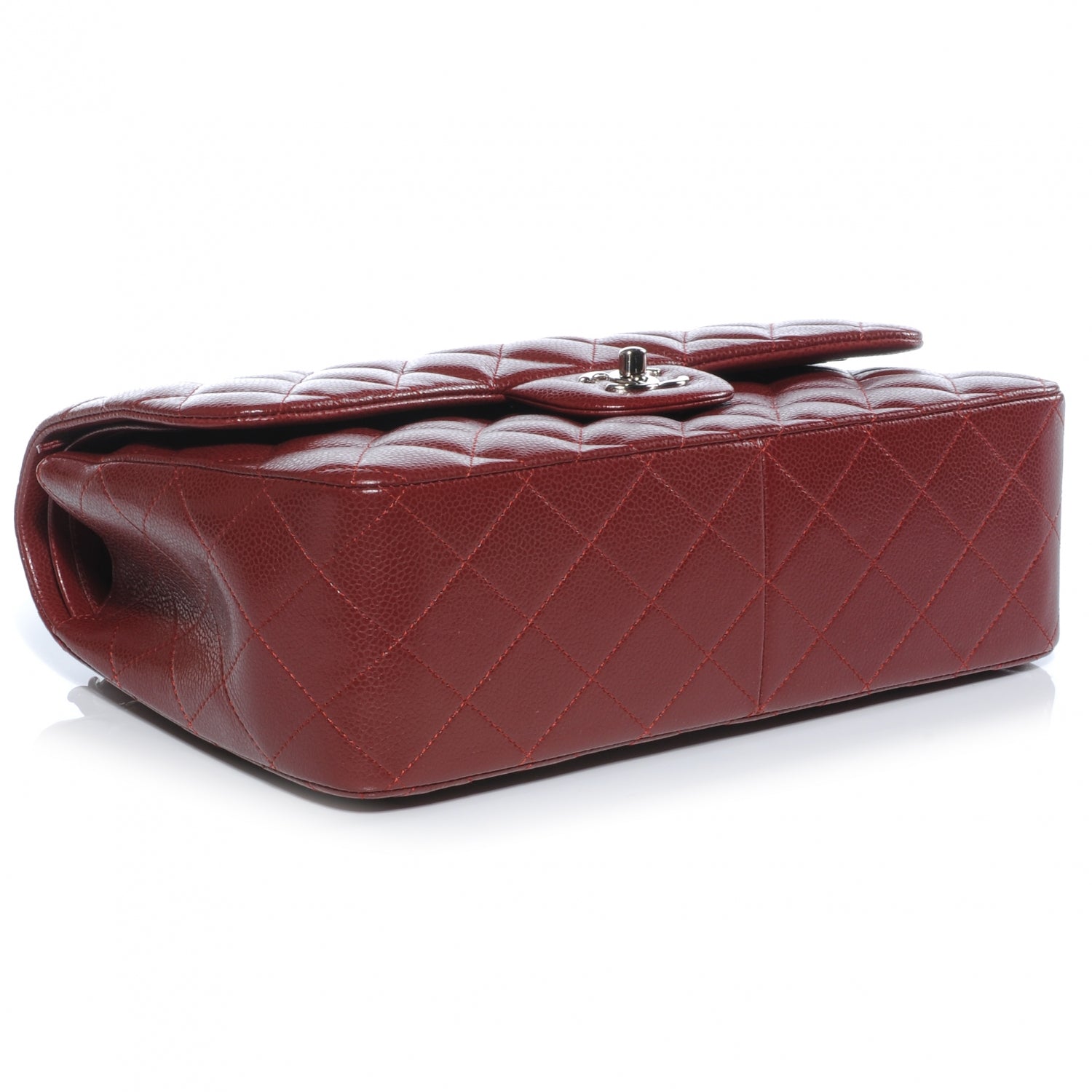 Chanel Caviar Jumbo Double Flap Red 4 of 8