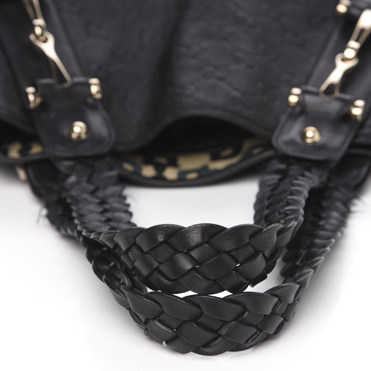 Guccissima Small Pelham Shoulder Bag Black
