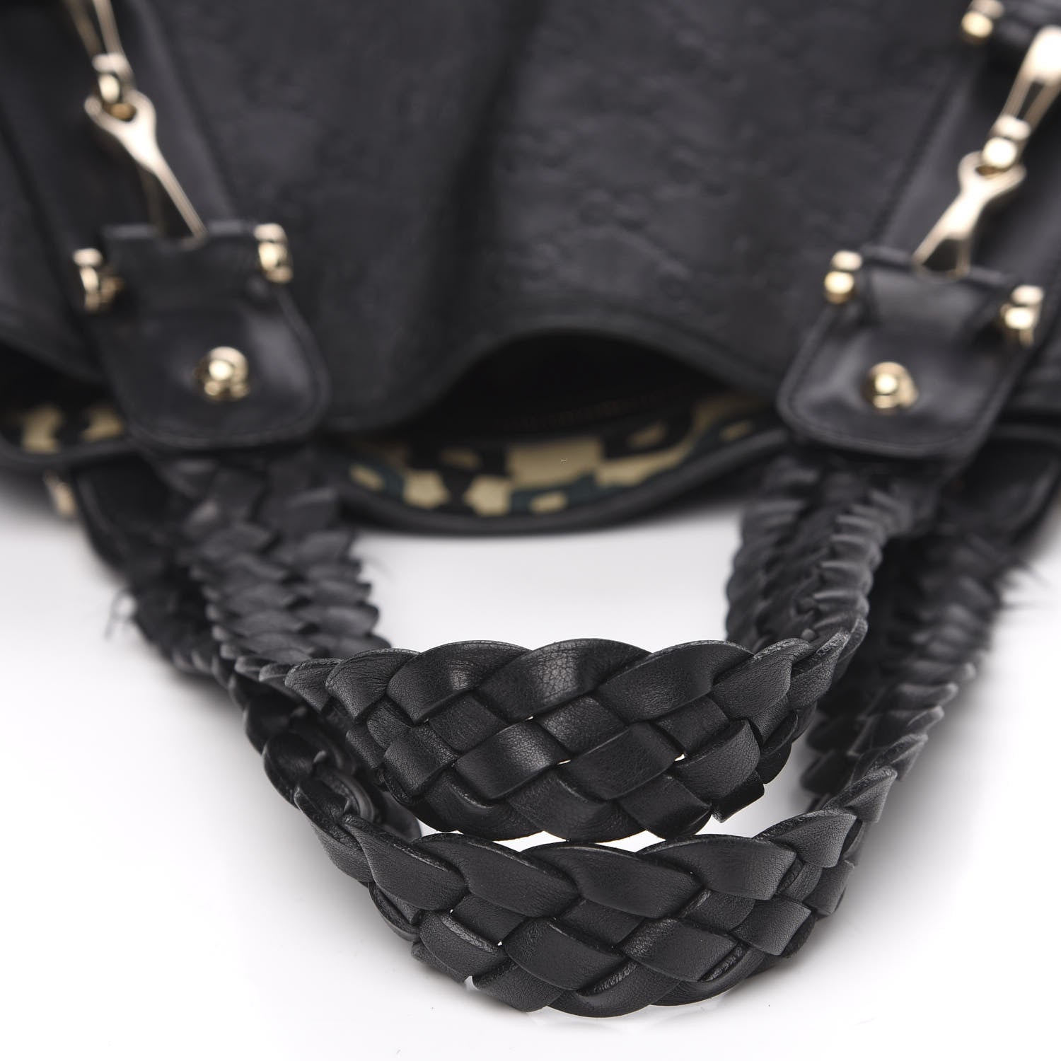 Gucci Guccissima Small Pelham Shoulder Bag Black 12 of 12