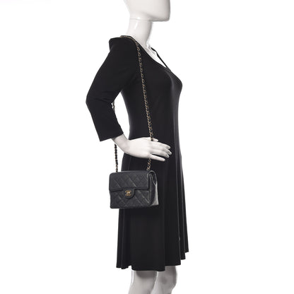 Chanel Caviar Quilted Mini Square Flap Navy 2 of 10