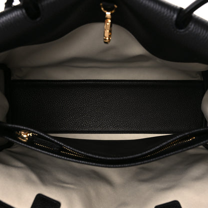 Chanel Grained Calfskin Suede Urban Essentials Large Shopping Bag  Dark Beige Black 5 of 11