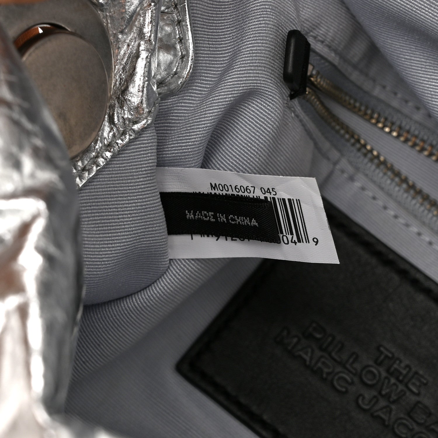Marc Jacobs Metallic Lambskin The Pillow Bag Silver 7 of 11