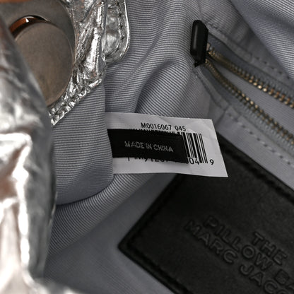 Marc Jacobs Metallic Lambskin The Pillow Bag Silver 7 of 11