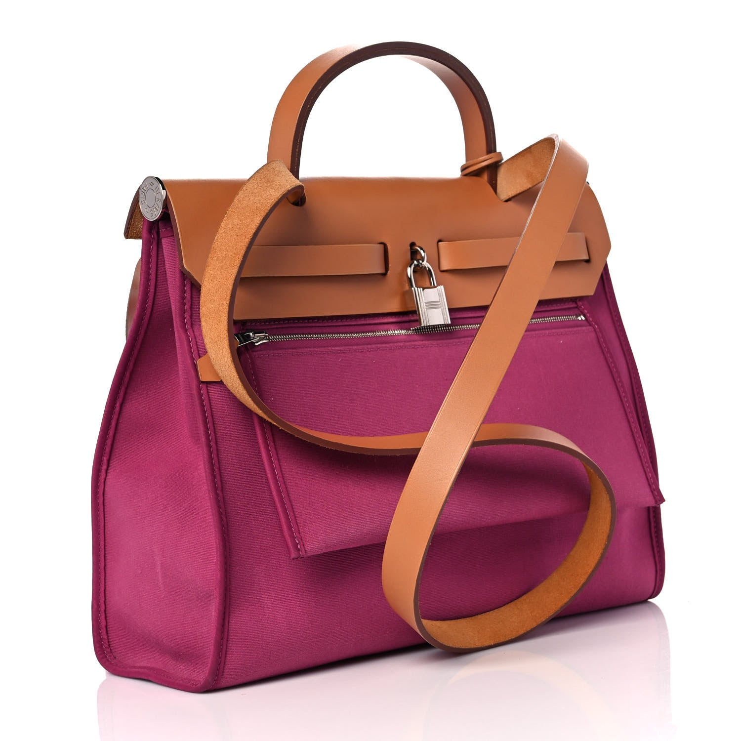 Hermes Vache Hunter Toile Herbag Zip 31 PM Tosca 3 of 9