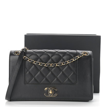 Chanel Sheepskin Quilted Vintage Mademoiselle Flap Black 12 of 12